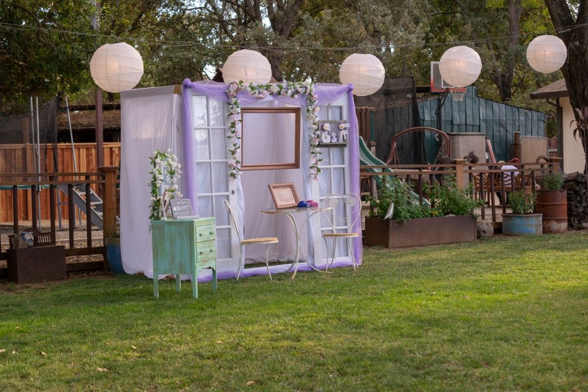 Photo booth setup ready for guests at a Danbury venue